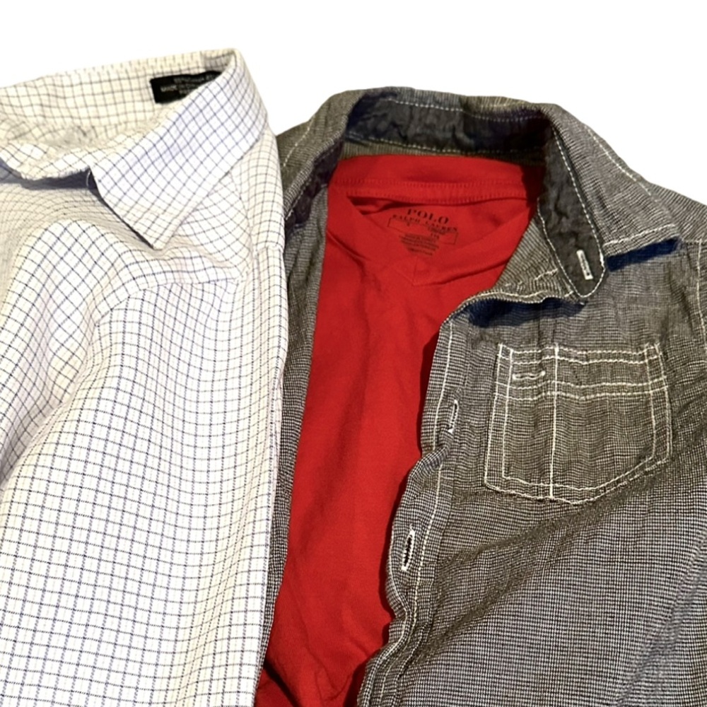 3 Dress Shirts Boys size 5 Ralph Lauren Andrew Fezza Excellent condition